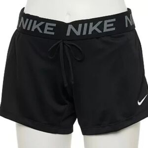Nike Dri-Fit Athletic Shorts Women’s Medium Black Drawstring Workout Gym